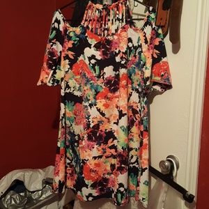 Cold shoulder summer dress